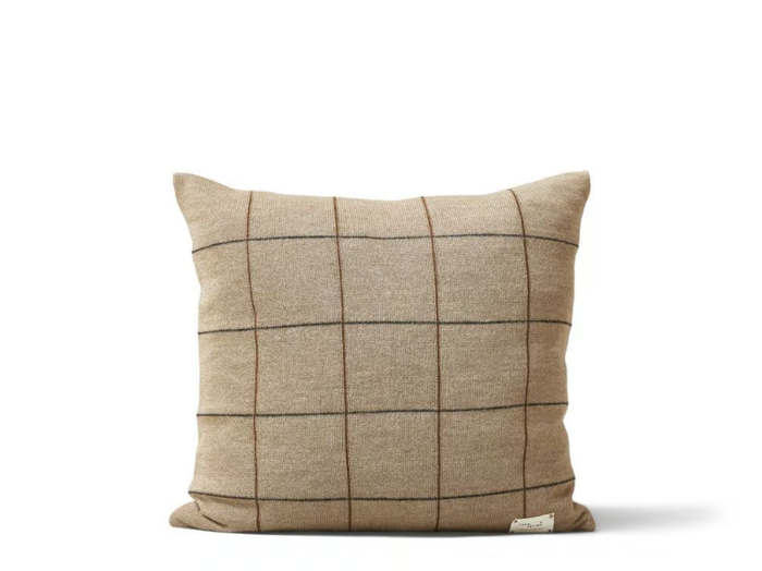 AYMARA - Check alpaca cushion _ Form & Refine